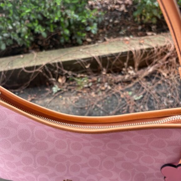 Coach Laurel Shoulder Bag In Powder Pink - Picture 5 of 6